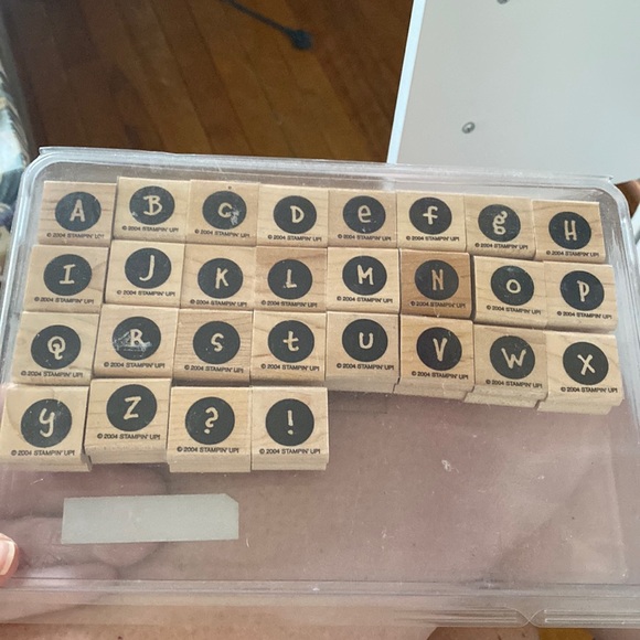 Stampin' Up! Office Stampin Up Alphabet Stamps Poshmark